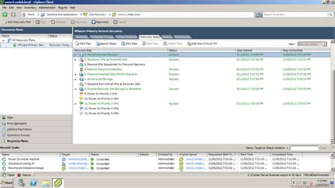 Image result for VMware Site Recovery Manager Interface