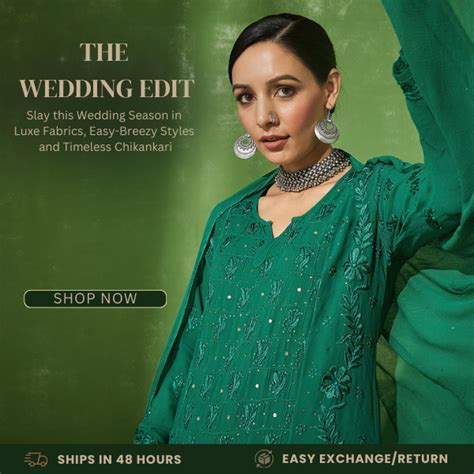 Chikankari Kurti Online - Hand Embroidered Chikankari Kurtas for Women ...