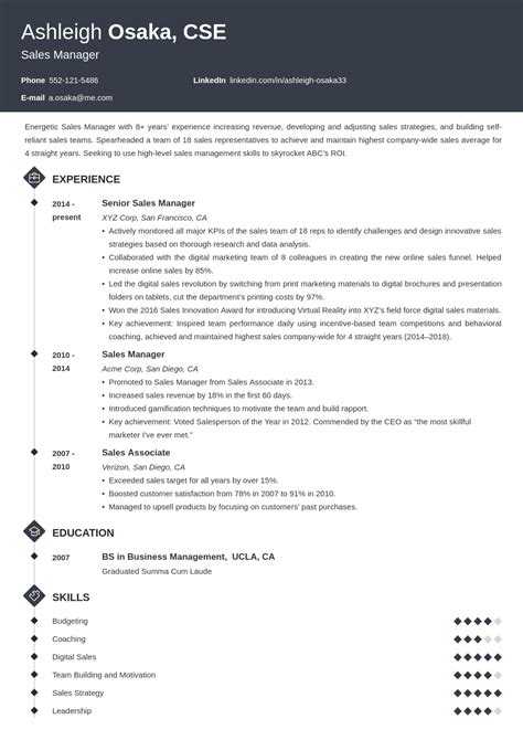 Manager Resume Examples 的图像结果