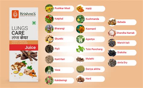 Buy KRISHNA'S HERBAL & AYURVEDA Lungs Care Juice 1000 Ml | Lungs ...