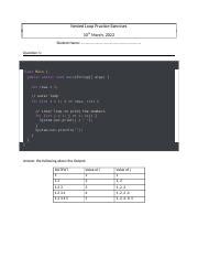 Nested Loop Exercises 的图像结果