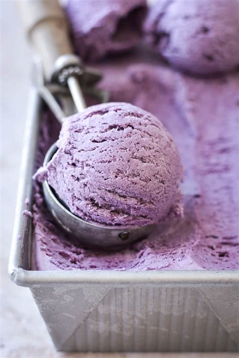 Blueberry Swirl Ice Cream (No Churn) - Curly Girl Kitchen