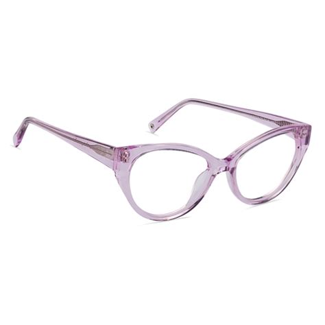Buy Blue Block Phone Computer Glasses Purple Transparent Full Rim Cat ...