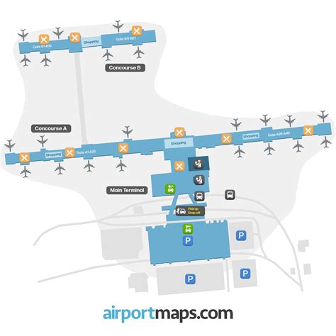 Salt Lake City International Airport (SLC) – terminal map | Airportmaps.com