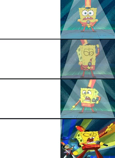 Spongebob Singing 4 panels Memes - Imgflip