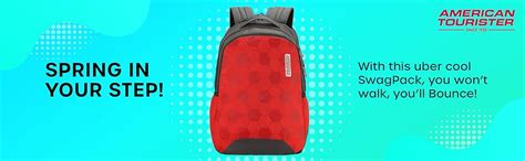 American Tourister Bounce 28 Ltrs Medium Size Polyester Printed Causal ...