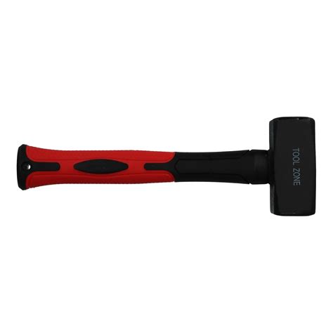 AB Tools-Toolzone 1kg Lump Club TPR Handle Fibreglass Hammer Double ...