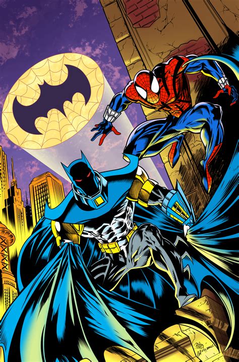 [Fan Art] 90's Batman/90's Spider-Man, cover recreation by me : r/DCcomics