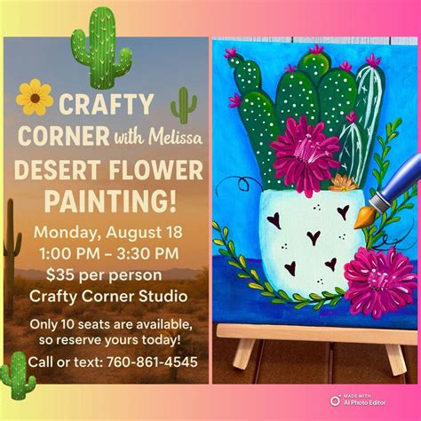 Desert Flower 🌺 Painting , 43-550 Palmilla Palm Desert , 18 August 2025 ...