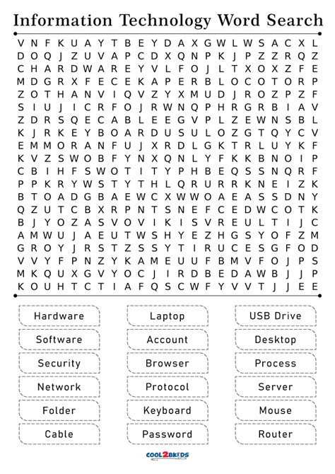 Technology Word Search Printable 的图像结果
