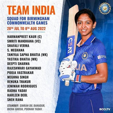 Sneh Rana, Taniya Bhatia return as India Women’s squad for Commonwealth ...