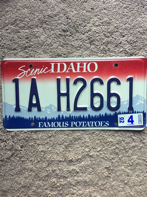 2002 Idaho License Plate - 1A H2661 - Nice! | eBay