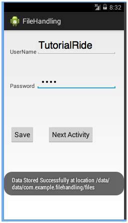 Android Studio Save File to Internal Storage 的图像结果