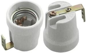 OML E27 Ceramic Porcelain Socket Light Bulb Holder Ceramic Light Socket ...