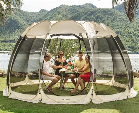 ULTICOR Canopy Outdoor Screen Tent – Instant Pop-up Screen Room Tent ...