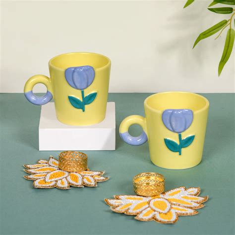 Tulip Cups Tealight Gift Set of 3 Online - Premium Gift Hamper | Nestasia