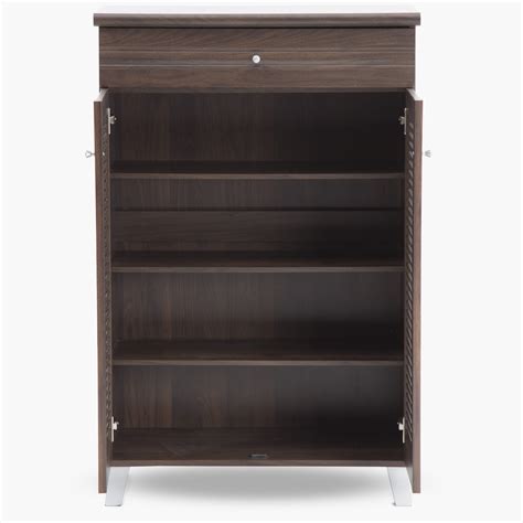 Buy Lewis 16 Pairs Shoe Cabinet with Drawer - Brown from Home Centre at ...