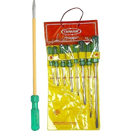 Taparia 903 I Steel Two in One Screw Driver (Green and Yellow) & 1013 ...