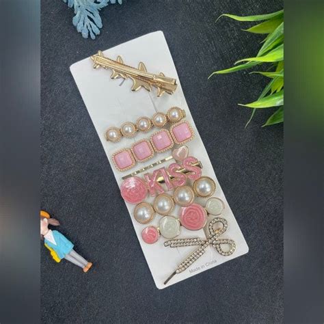 Korean Clip 8 Different Types Pink - EKAS0063 – Extrokids