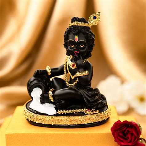 Ekhasa Blue Bal Gopal Murti (Size: 9.5 cm) | Laddu Gopal Murti for Poo ...