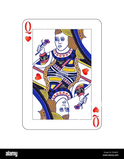 Queen of hearts playing card hi-res stock photography and images - Alamy