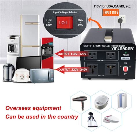 Yinleader 3000 Watt Voltage Converter Transformer India | Ubuy