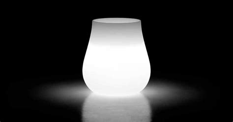 Luminous Vase in Polyethylene of Modern Design Made in Italy