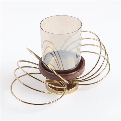 Buy Splendid Dastkari Glass Hurricane Candle Holder with Butterfly Base ...