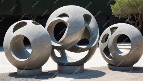 Premium Photo | A number of different types of sculptures on a white ...