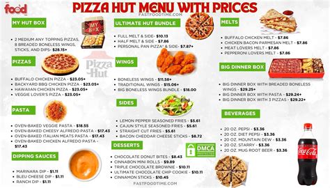 Pizza Hut Menu With Prices | Order Online Delivery