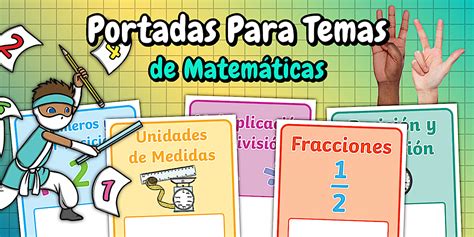 Pack Portadas Matemáticas - Twinkl Colombia