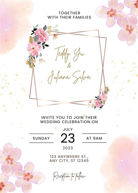 Wedding invitation templates free 60 photos - Vianawedding.com