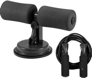 FIT 4 HEAL Combo Of Sit Up Bar With Skipping Rope Full-Body Exercise ...