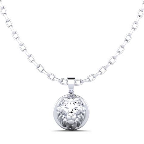 Order Men's Pendant Erick in Round cut 0.14 Carat 950 Platinum Diamond ...