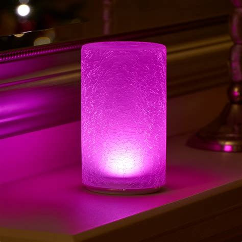 Auraglow Rechargeable Cordless Colour Changing LED Table Lamp – CRACKLE ...