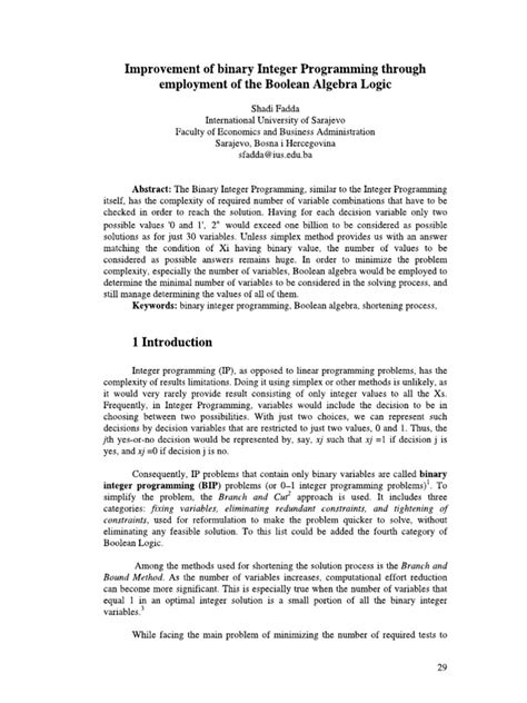 Binary Integer Programming Formulation 的图像结果