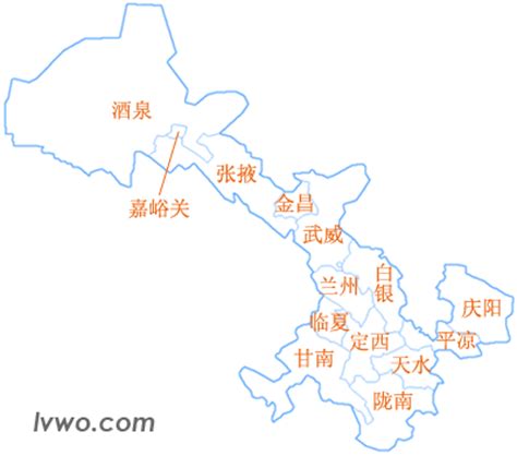 谁有甘肃省的行政区域划分图？_百度知道