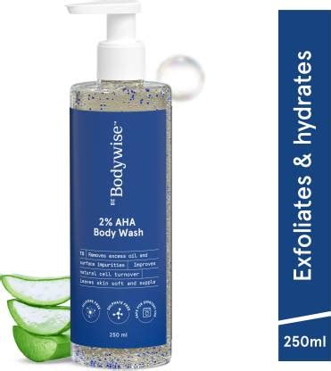Be Bodywise 2% AHA BHA Exfoliating Body Wash | 1% Glycolic Acid, 1% ...