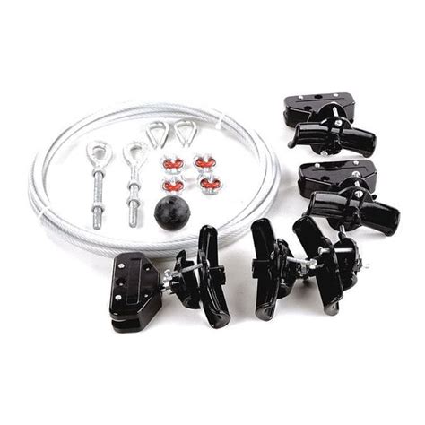 Dayton Festoon System Kit, 1/4 In Rope, L 20 Ft 33N211 | Zoro