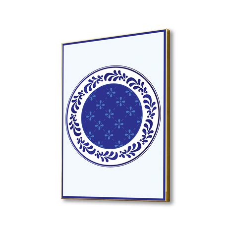 Stunning Blue and White Plate Wall Painting – Nestroots