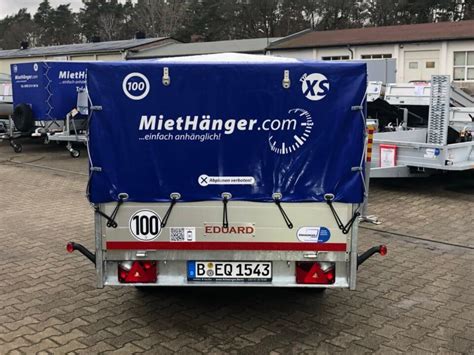 Auto Anhänger | Typ Planenanhänger | Größe XS 750 kg - MietHänger ...