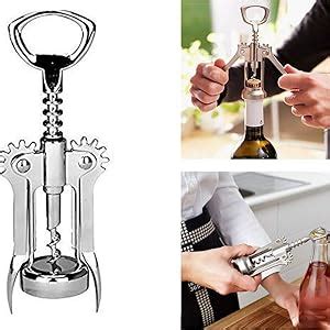 Fezda Portable Stainless Steel Red Wine Opener Wing Type Corkscrew ...