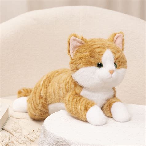 Cat Plush Toys,Tabby Cat Stuffed Animals,Realistic Cat Stuffed Animal ...
