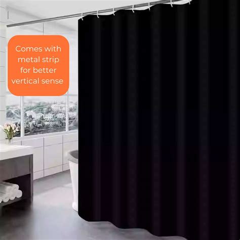 Mystic Black Shower Curtains (PC06) | VINNKEN Singapore