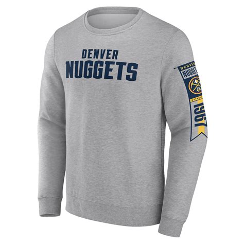 Authentic Men's Denver Nuggets Hoodies & Sweatshirts