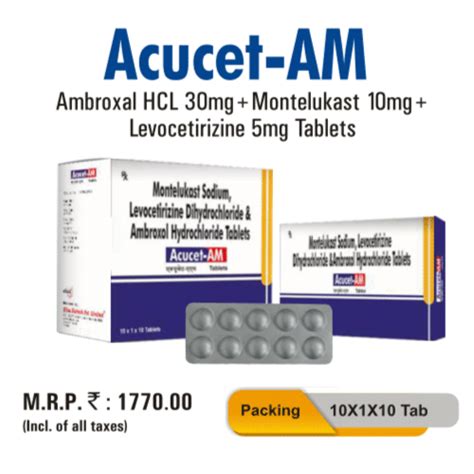 Acucet-AM Tablets Elisa Biotech Pvt Ltd