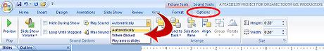 Image result for PowerPoint Sound Settings