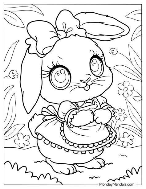 Printable Preschool Bunny Coloring Pages