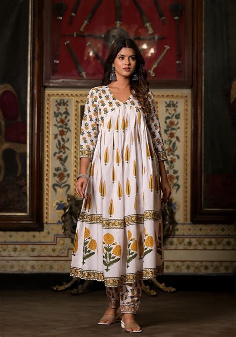 Dhruvi 131 Aila Cut Kurti Pant With Dupatta Collection