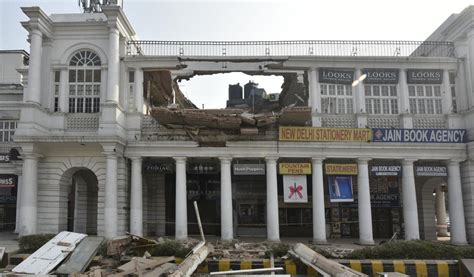 Building collapses in Connaught place